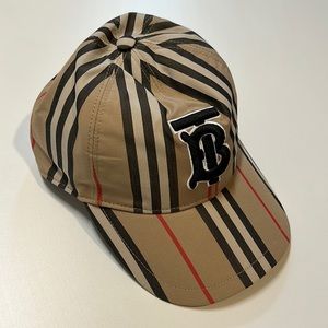 Burberry Archive Beige, Black, & Red Checkered Baseball Cap, NWT!